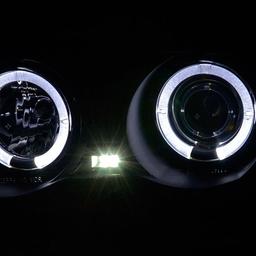 Angeleyes strålkastare svart BMW E46