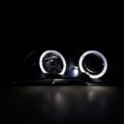 Angel Eyes forlygte Sort BMW E46