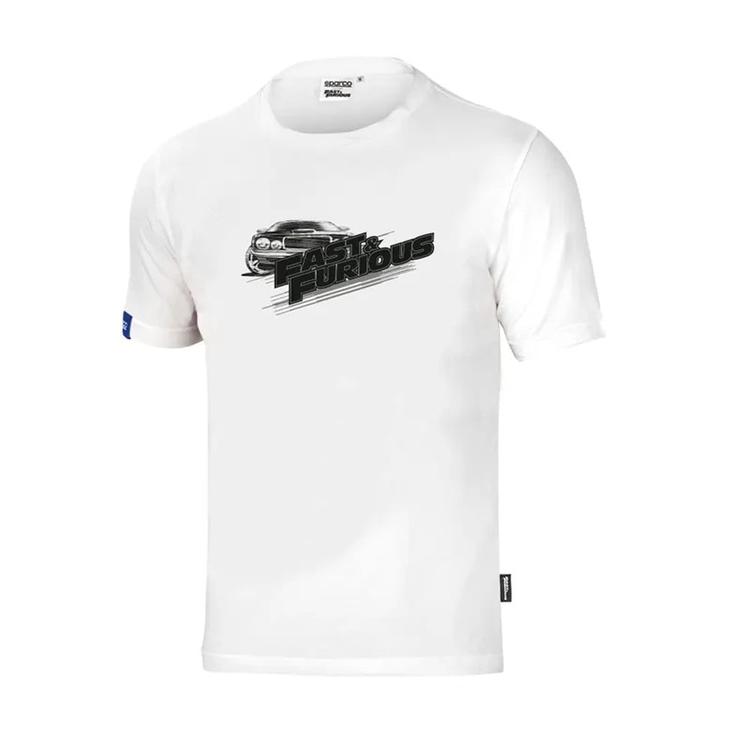 Hvid Sparco T-shirt Fast & Furious Men
