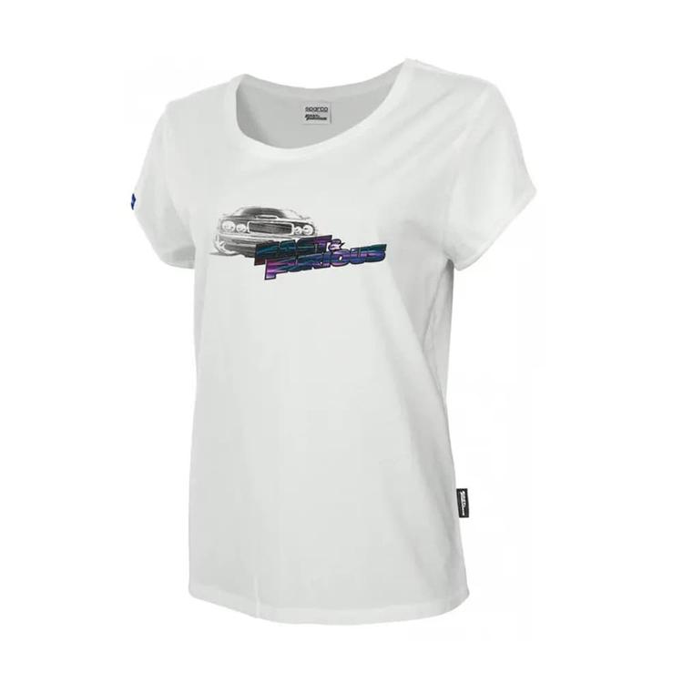 Hvid Sparco T-Shirt Fast & Furious Damer